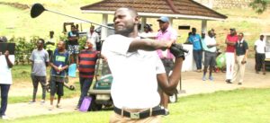 Nyali Open 2023 winner Uganda’s Godfrey Nsubuga during the finals of the Nyali open Championship at Nyali golf and Country Club course in Mombasa County on Sunday. Photo by Maarufu Mohamed, golfnewslinks.