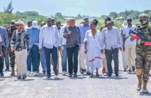 BUSINESS NEWS-PICTORIAL-lamu-Garsen road cut off by floods at Gamba in Tana River County;