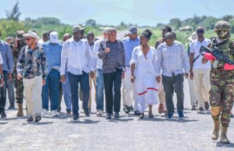 BUSINESS NEWS-PICTORIAL-lamu-Garsen road cut off by floods at Gamba in Tana River County;