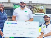 SPORTS NEWS-KCB boosts Paraplegic Driver Sachania with a Brand-New Ford Fiesta which is a Custom-built Car with no foot pedals;
