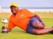 GOLF NEWS-Kiambu’s Michael Karanga retain the 47th NCBA Coast Open-Barry Cup trophy after being crowned the Champion at Sea-Link Mombasa Course;