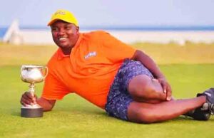 GOLF NEWS-Kiambu’s Michael Karanga retain the 47th NCBA Coast Open-Barry Cup trophy after being crowned the Champion at Sea-Link Mombasa Course;