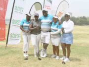 GOLF NEWS-Doctor Johnson Muriuki claims the Captain’s (Francis Muthamia) prize trophy at Sea-Link Mombasa course.