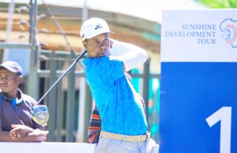 GOLF NEWS-Royal Nairobi Club’s John Lejirma in cruise control heading into the final round at Ruiru, Kenya.