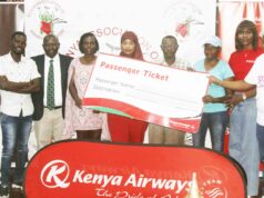 GOLF NEWS-Lady Caddy cum golfer Everline Kerubo pulls a surprise in World Tourism day tournament at Sea link Mombasa golf course.