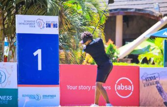GOLF NEWS-Nyeri’s Mutahi Kibugu and Uganda’s Willy Dues Share Sunshine Development Tour Absa Invitational Lead at Thika Greens Ahead of Final Round.