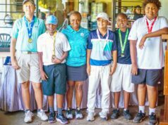 GOLF NEWS-Winners in all age groups smile with medals after sterling performances in the 3rd round of the KC Junior Coast Golf series at Nyali.