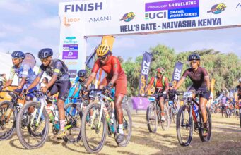 SPORTS NEWS-Uganda’s Lorot and Rwandese Nyirarukundo claims victories in at LOOP Safari Gravel Series Cycling race at Naivasha, Kenya.