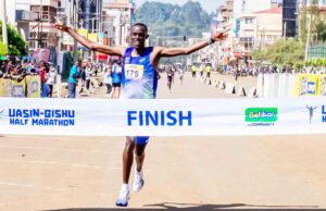 BETIKA MARATHON-Erick kiplangat and Millicent Jelimo Triumph in Betika Uasin Gishu Half Marathon at Eldoret.