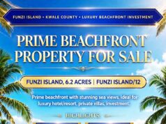 FUNZI LAND-Prime Beach front property for sale at Funzi Island, Kwale, Kenya.